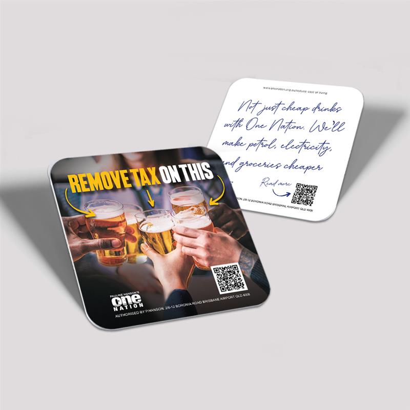 Remove Beer Tax Drink Coasters