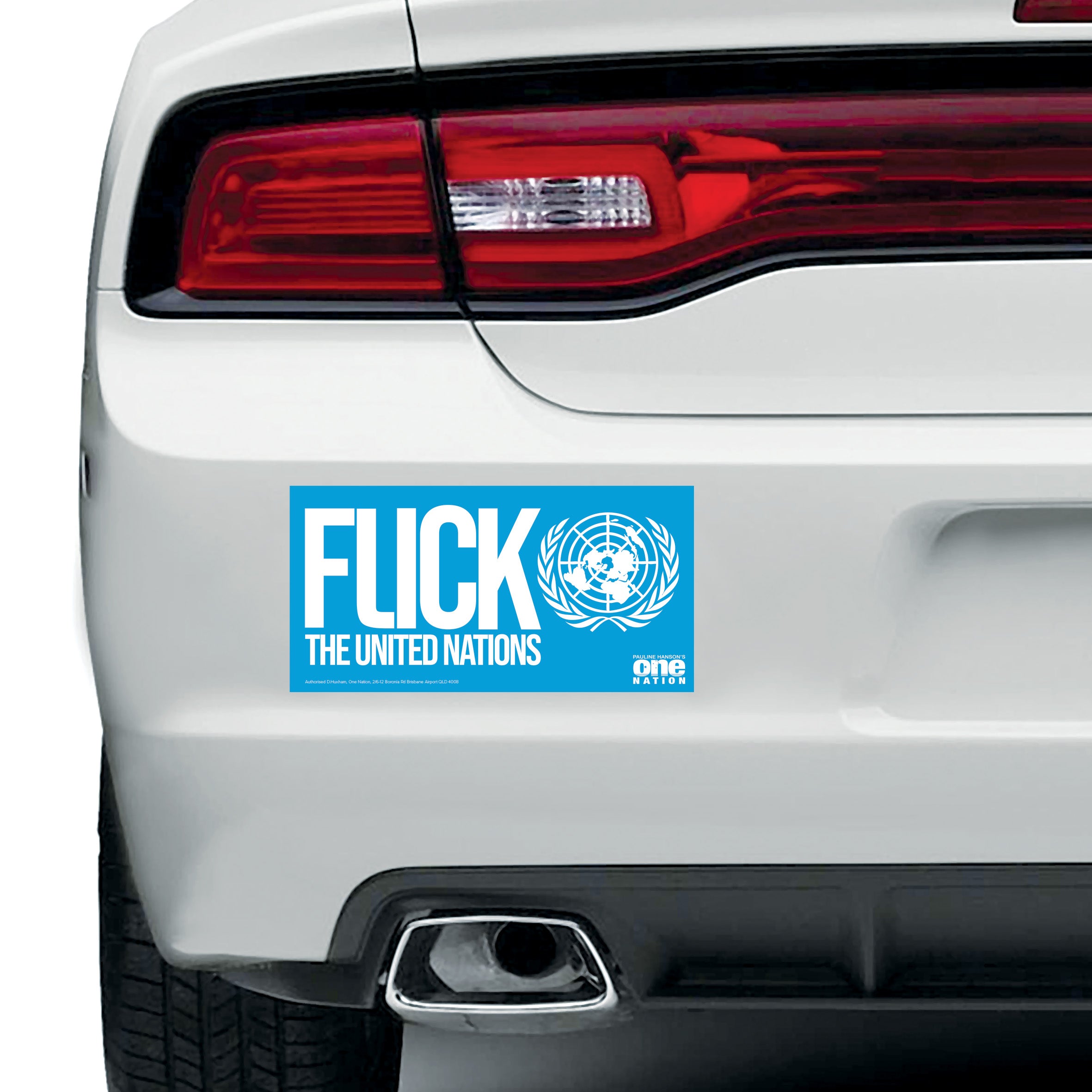 Flick The United Nations Bumper Sticker