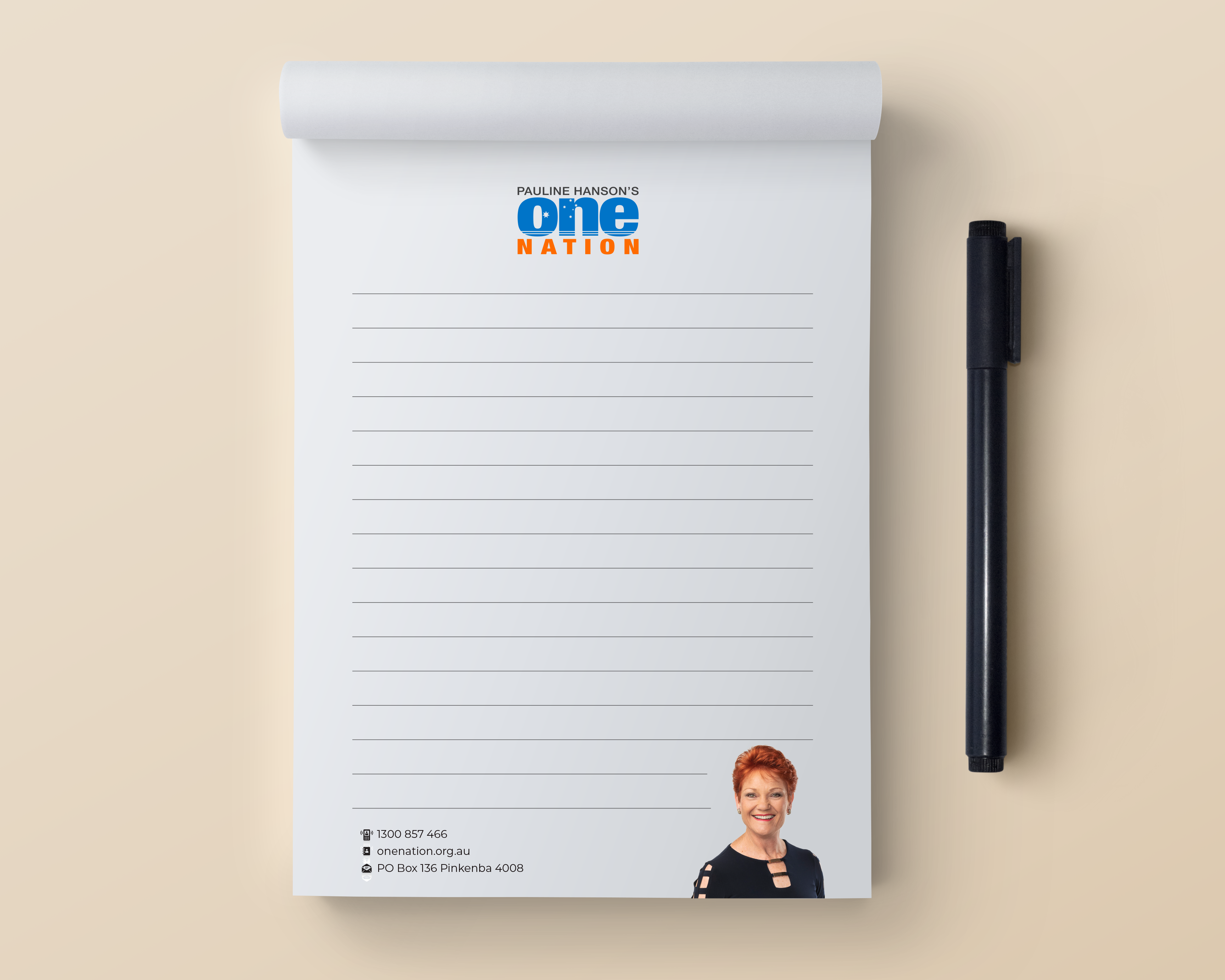 Pauline Hanson Note Pad - A4, A5 & A6