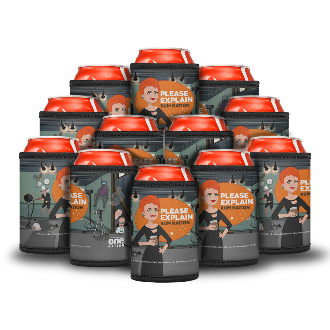 'Please Explain' Rum Nation Stubby Cooler - Collectors Edition