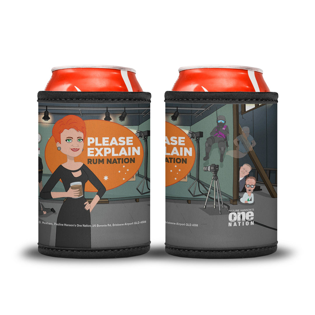 'Please Explain' Rum Nation Stubby Cooler - Collectors Edition