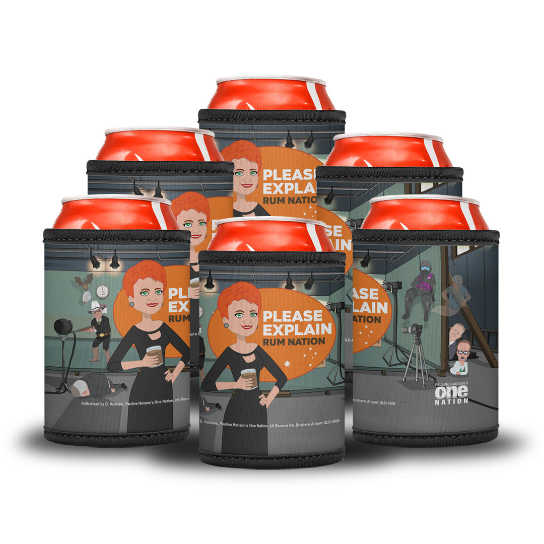 'Please Explain' Rum Nation Stubby Cooler - Collectors Edition