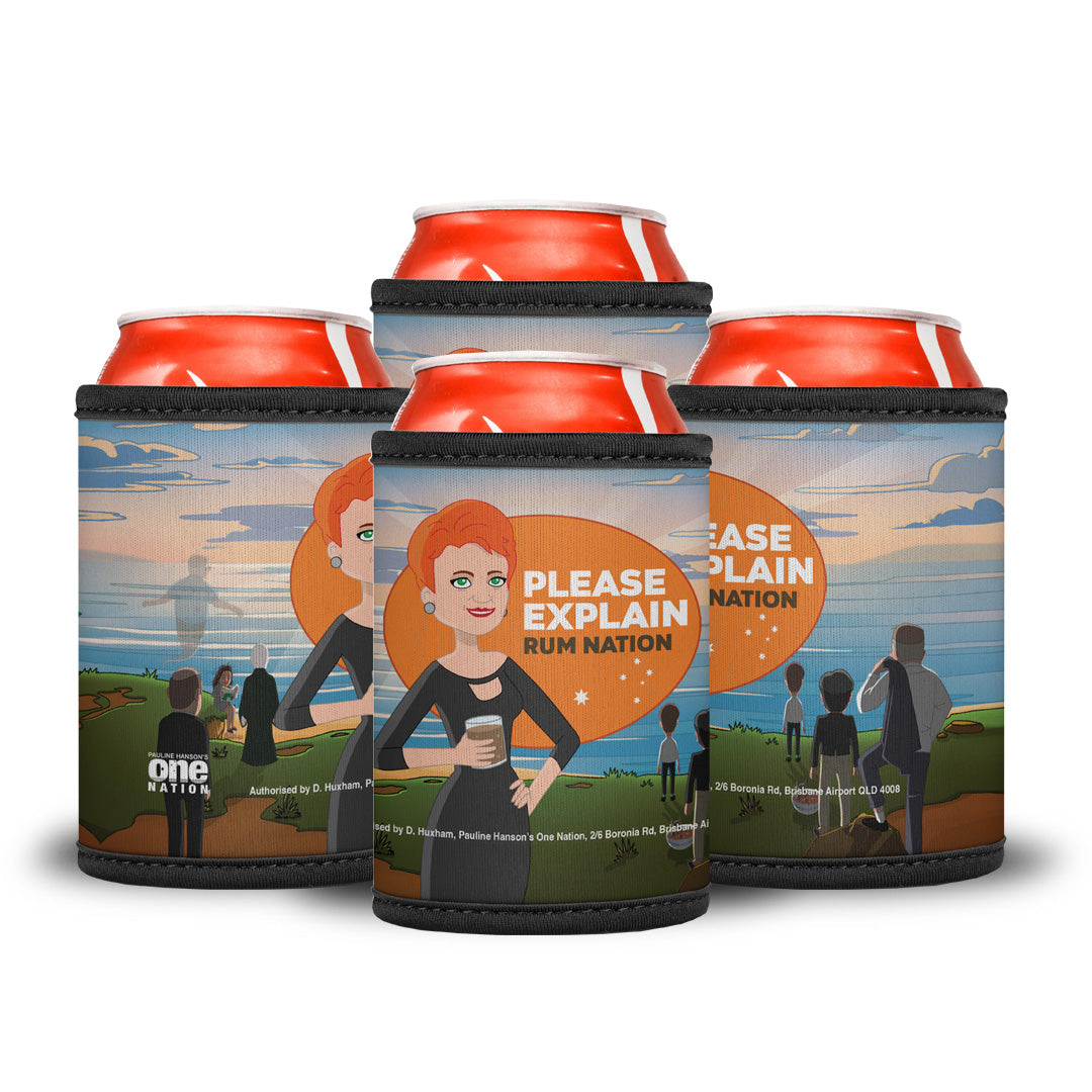 'Please Explain' Rum Nation Stubby Cooler - Collectors Edition