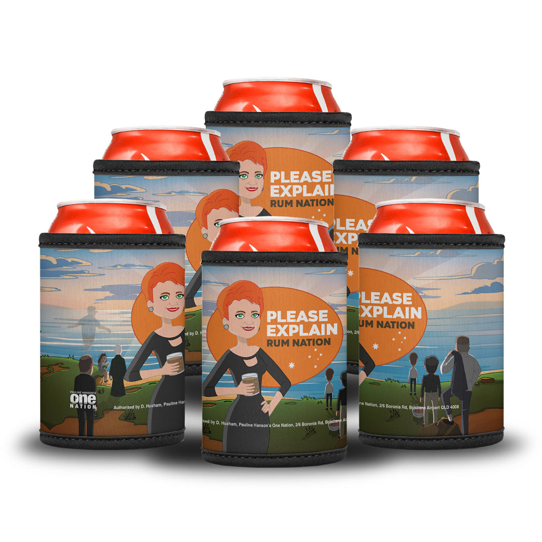 'Please Explain' Rum Nation Stubby Cooler - Collectors Edition
