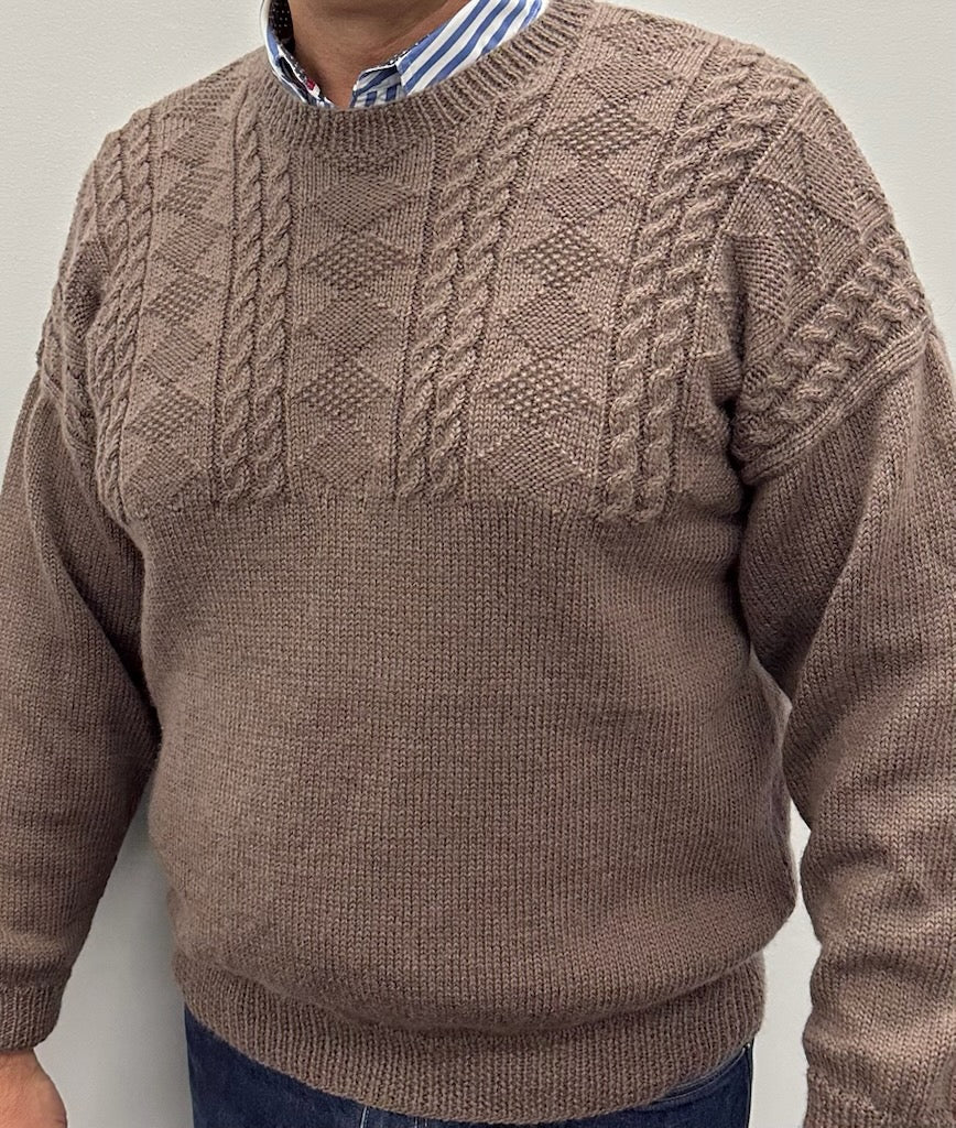Brown - Men's Pauline Hanson's Winter Hand Knit