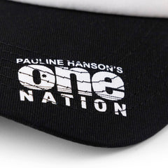 Side of the Barnaby Senate 2028 cap with the Pauline Hanson’s One Nation logo