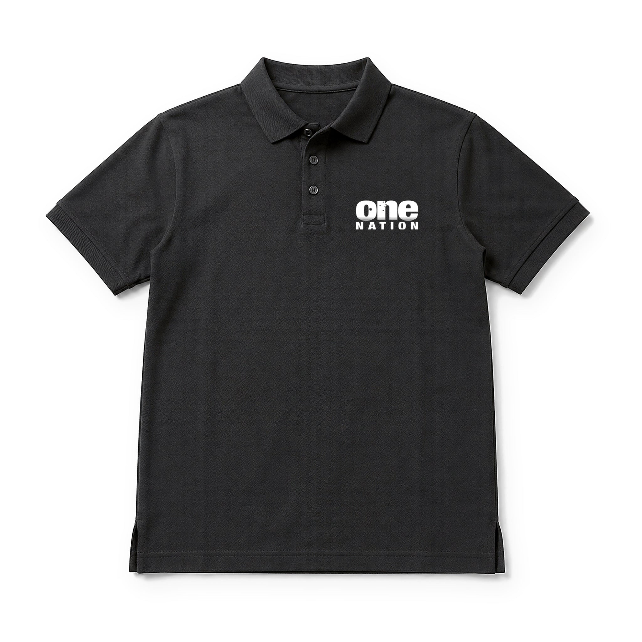 Black One Nation Polo Shirt