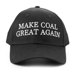 Front of the black “Make Coal Great Again” cap
