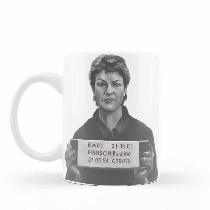 Pauline Hanson Mugshot 11oz Coffee Mug