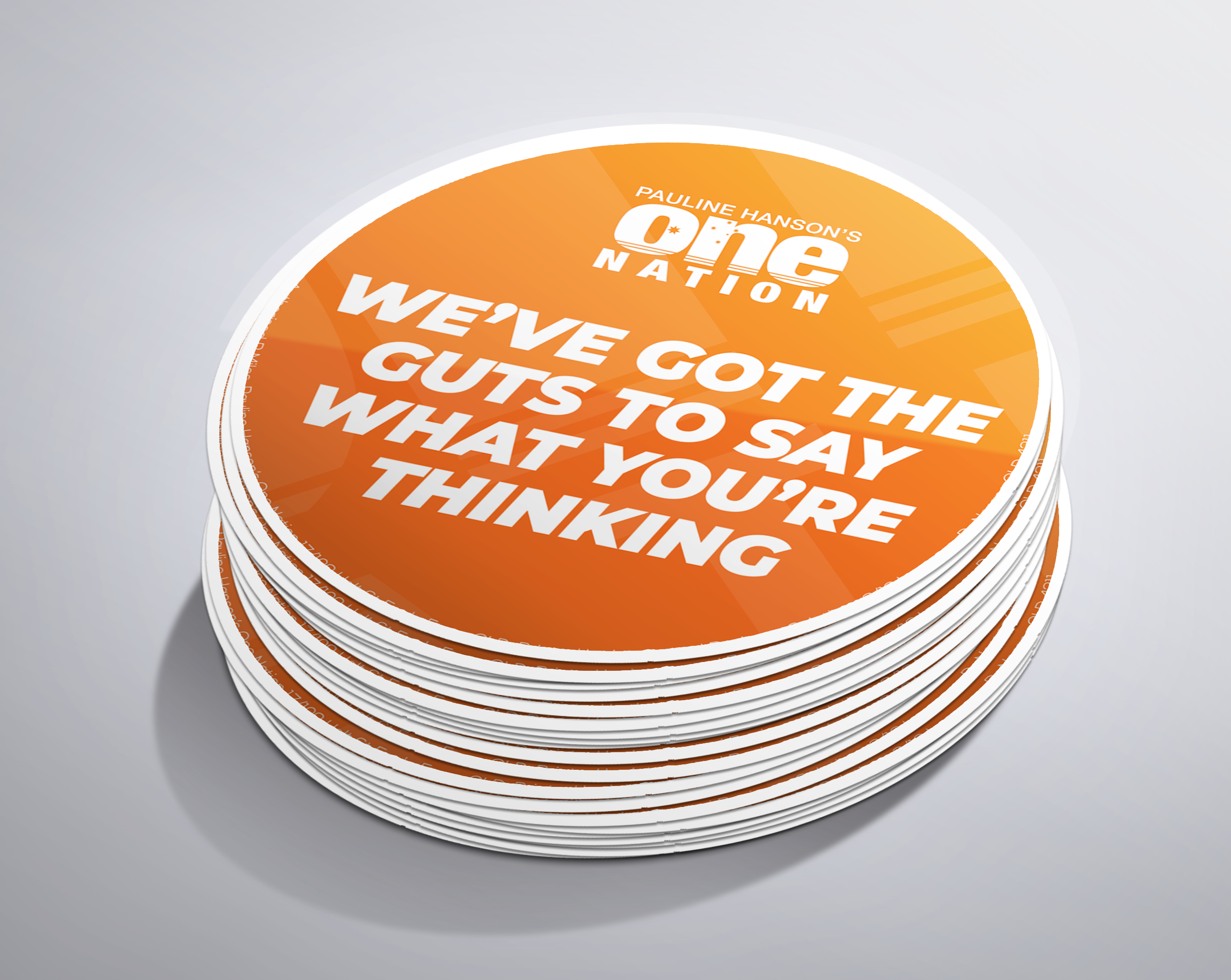 We've Got The Guts To Say What You're Thinking Stickers