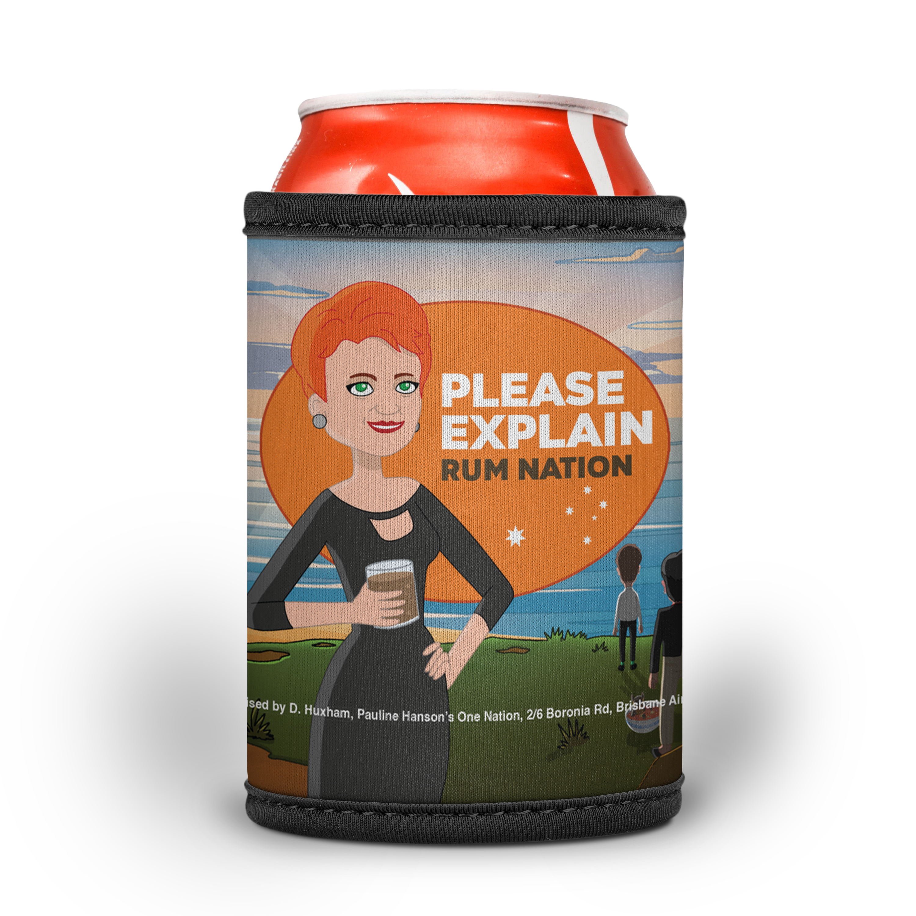 'Please Explain' Rum Nation Stubby Cooler - Collectors Edition